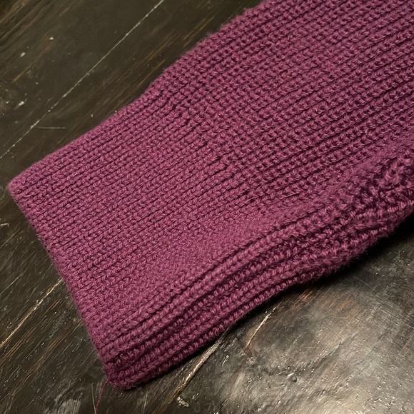 NWT New w/ Tag Men's Burgundy Maroon Zara Ribbed Crewneck Long Sleeve Sweater - Picture 4 of 8